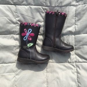 Pediped brown zipper boots
